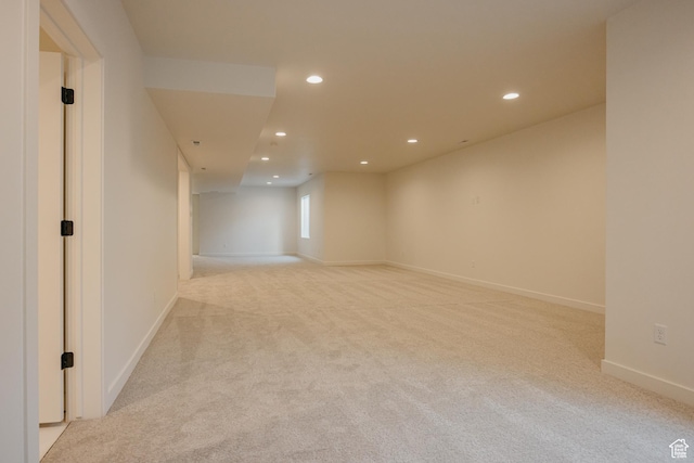 2597 E 360 S Unit 16, Spanish Fork, UT 84660 - spare room with light colored carpet, recessed lighting, and baseboards