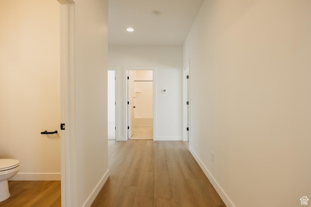 2597 E 360 S Unit 16, Spanish Fork, UT 84660 - corridor featuring light wood-style floors, recessed lighting, and baseboards