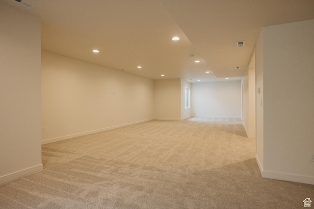 2597 E 360 S Unit 16, Spanish Fork, UT 84660 - spare room featuring recessed lighting, light colored carpet, and baseboards