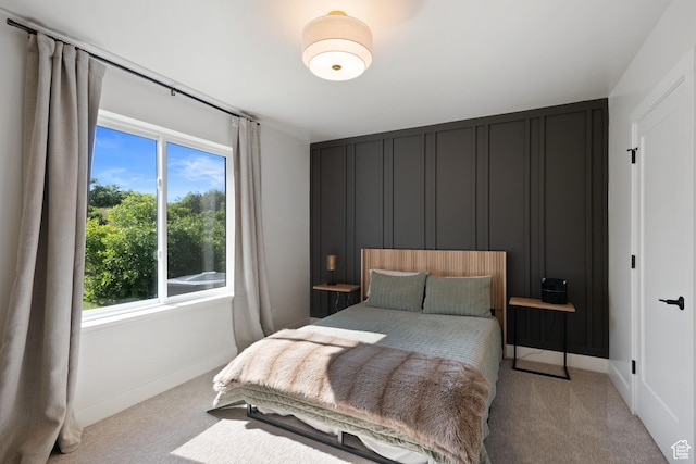 3812 S Mapleton Estates Dr, Mapleton, UT 84664 - bedroom with multiple windows, carpet flooring, baseboards, and a decorative wall