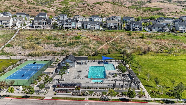 413 W 4100 N, Lehi, UT 84043 - aerial view of residential area with a pool