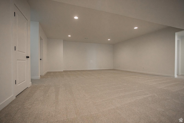 3537 E 1120 S Unit 110, Spanish Fork, UT 84660 - spare room featuring recessed lighting, light carpet, and baseboards