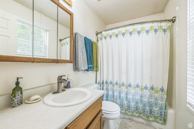 1135 E 220 N, Heber City, UT 84032 - bathroom with vanity, toilet, and shower / bathtub combination with curtain