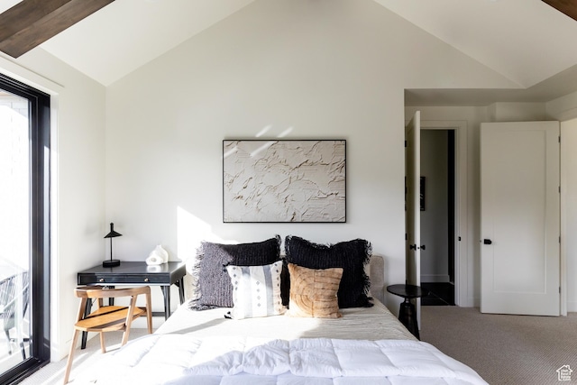 5348 W 10700 N Unit 2, Highland, UT 84003 - carpeted bedroom featuring lofted ceiling