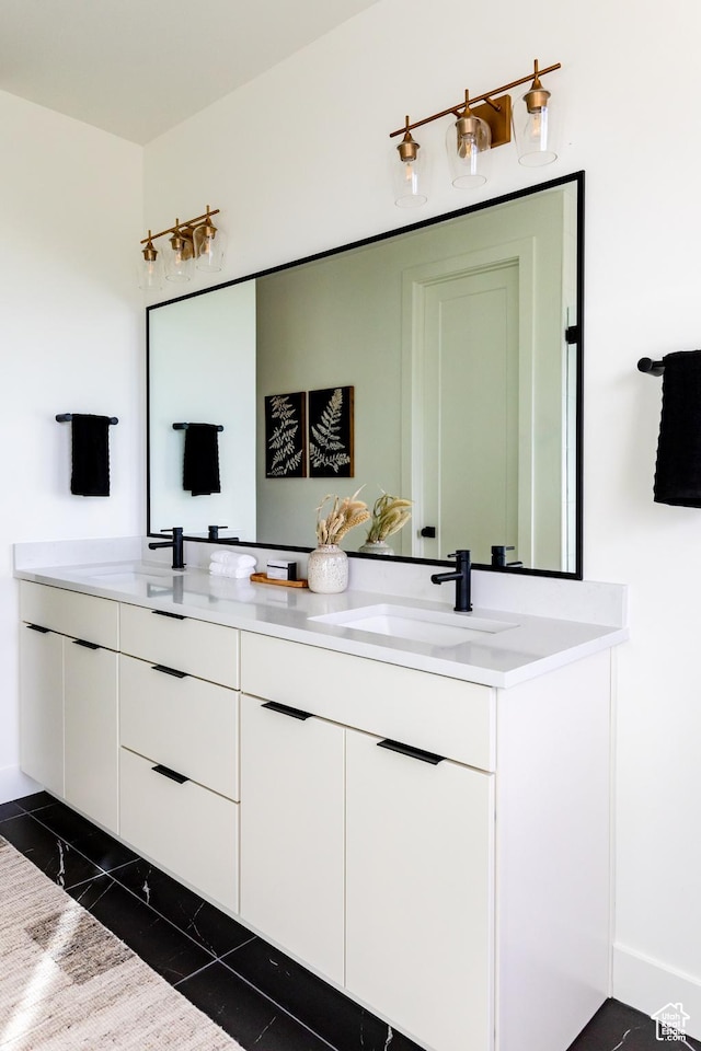 5348 W 10700 N Unit 2, Highland, UT 84003 - full bath with double vanity and tile patterned flooring