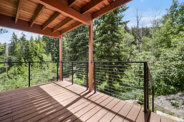365 Parkview Dr, Summit Park, UT 84098 - view of wooden deck