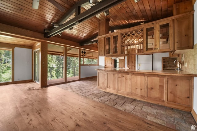 365 Parkview Dr, Summit Park, UT 84098 - unfurnished sunroom featuring a sink