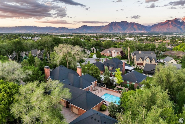 2177 W 9240 S, West Jordan, UT 84088 - aerial view of residential area with a mountainous background and a pool