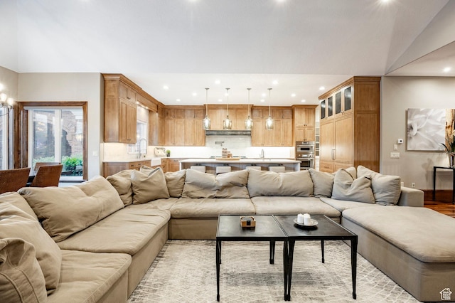 2177 W 9240 S, West Jordan, UT 84088 - living area with recessed lighting and light wood-style floors