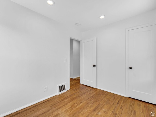 2811 S Filmore St, Salt Lake City, UT 84106 - unfurnished bedroom featuring light wood finished floors, recessed lighting, and baseboards