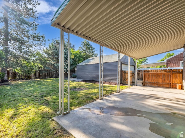 2811 S Filmore St, Salt Lake City, UT 84106 - view of yard featuring a patio area and an outbuilding