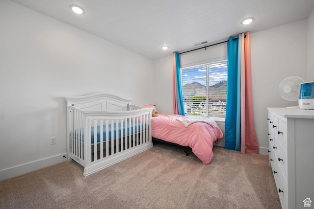 2447 W Santa Fe Dr, Mapleton, UT 84664 - carpeted bedroom featuring recessed lighting and baseboards