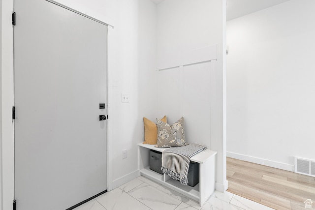 1547 E Cardinal Dr N, Eagle Mountain, UT 84005 - mudroom with baseboards and light marble finish flooring