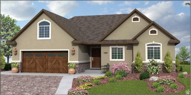 3904 E S Pass Cv Unit 15, Eagle Mountain, UT 84005 - view of front of house with stucco siding and driveway