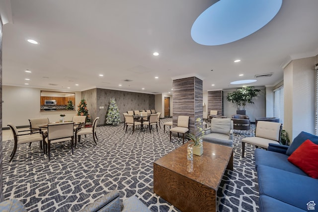 44 W 300 S Unit 1107N, Salt Lake City, UT 84101 - building lobby with recessed lighting and crown molding