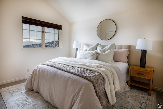 874 W Schneitter Cir Unit 7, Midway, UT 84049 - carpeted bedroom with vaulted ceiling and baseboards