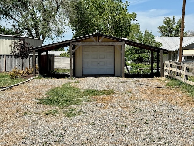 737 S 400 E, Payson, UT 84651 - garage featuring gravel driveway and a detached garage