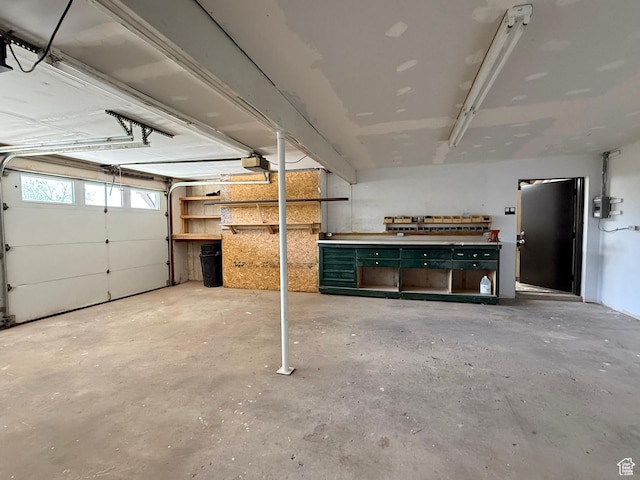 737 S 400 E, Payson, UT 84651 - garage featuring a workshop area and a garage door opener