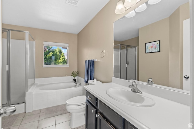1099 W 200 S, Springville, UT 84663 - full bathroom with toilet, tile patterned floors, a shower stall, and vanity