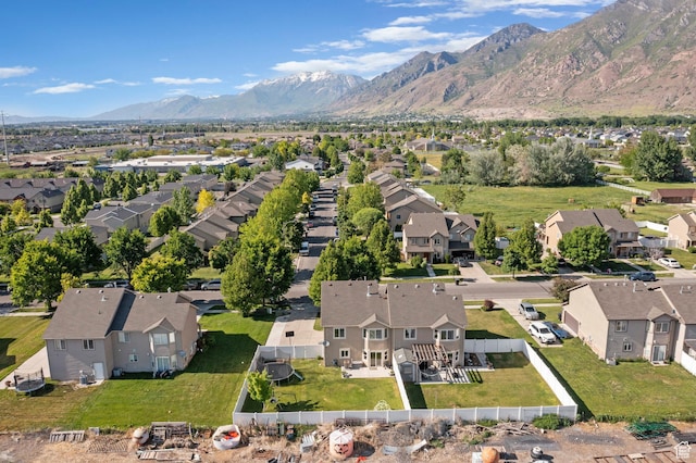 1099 W 200 S, Springville, UT 84663 - aerial perspective of suburban area featuring a mountain backdrop