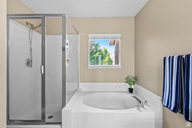 1099 W 200 S, Springville, UT 84663 - bathroom featuring a garden tub and a shower stall