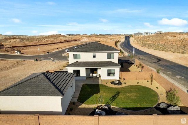 6068 S White Trails Dr, St George, UT 84790 - aerial view of property and surrounding area with mountains