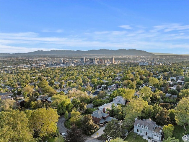 785 E Tenth Ave N, Salt Lake City, UT 84103 - aerial view of property's location with mountains