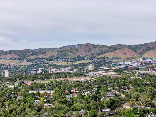 1440 E 1300 S, Salt Lake City, UT 84105 - aerial view of property and surrounding area featuring a mountain backdrop