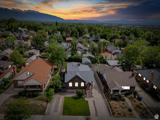 1440 E 1300 S, Salt Lake City, UT 84105 - aerial view at dusk of a mountain view and a residential view