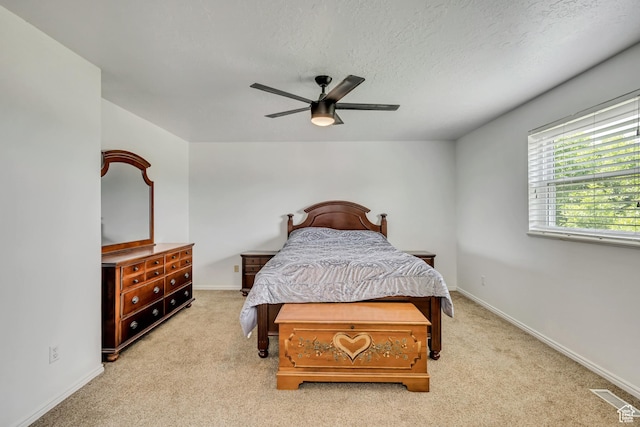 1254 W 2700 S, Syracuse, UT 84075 - bedroom with carpet flooring, baseboards, ceiling fan, and a textured ceiling