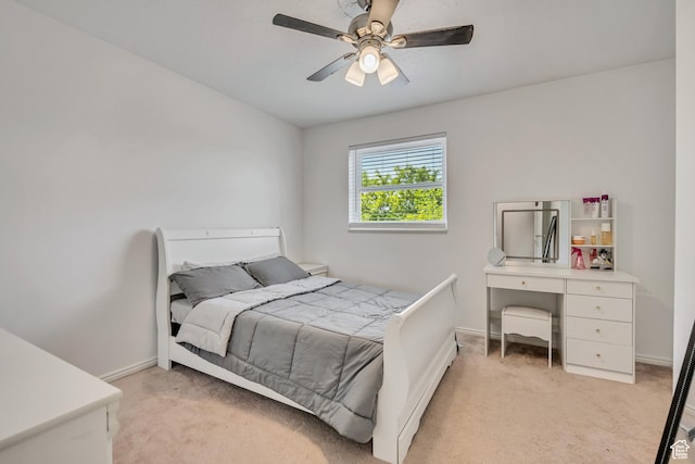 1254 W 2700 S, Syracuse, UT 84075 - bedroom with light carpet, baseboards, and a ceiling fan