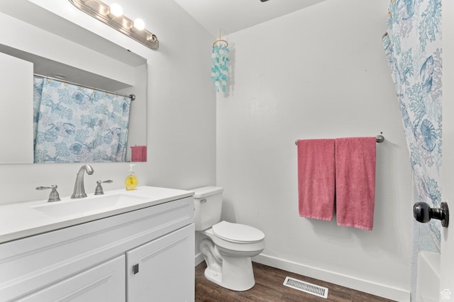 2091 N 180 E, Provo, UT 84604 - bathroom featuring vanity, wood finished floors, a shower with shower curtain, and a bath