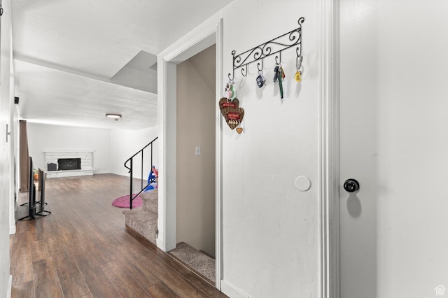 2091 N 180 E, Provo, UT 84604 - hall with stairs and wood finished floors