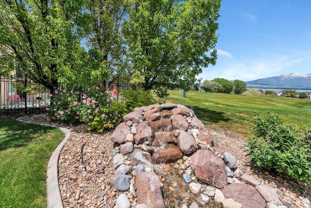 1736 S Range Rd, Saratoga Springs, UT 84045 - view of yard featuring a mountain view