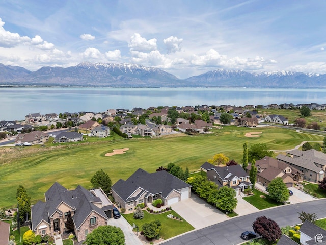1736 S Range Rd, Saratoga Springs, UT 84045 - aerial perspective of suburban area with a water and mountain view
