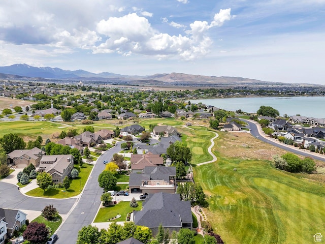 1736 S Range Rd, Saratoga Springs, UT 84045 - aerial perspective of suburban area featuring a local golf course and a water and mountain view