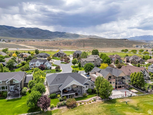 1736 S Range Rd, Saratoga Springs, UT 84045 - aerial view of residential area with a mountainous background