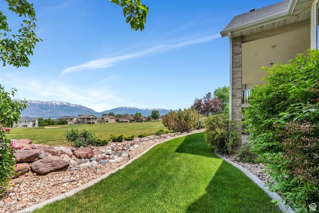 1736 S Range Rd, Saratoga Springs, UT 84045 - view of grassy yard featuring a mountain view
