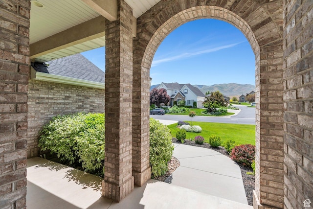 1736 S Range Rd, Saratoga Springs, UT 84045 - view of patio featuring a mountain view