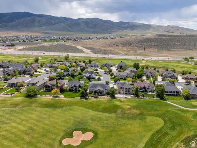1736 S Range Rd, Saratoga Springs, UT 84045 - aerial view of residential area featuring a mountain backdrop and a golf club