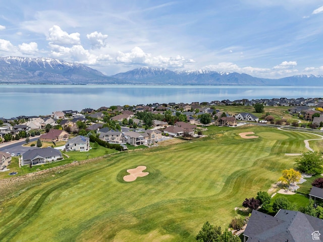 1736 S Range Rd, Saratoga Springs, UT 84045 - aerial perspective of suburban area with a water and mountain view and a golf club
