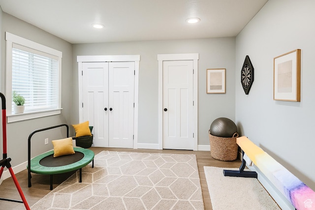 13211 S Weatherford Ln W, Herriman, UT 84096 - sitting room with light wood finished floors, baseboards, and recessed lighting