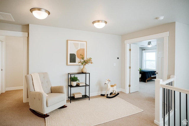13211 S Weatherford Ln W, Herriman, UT 84096 - sitting room with carpet flooring and baseboards