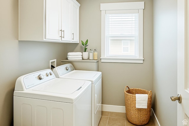 13211 S Weatherford Ln W, Herriman, UT 84096 - laundry area with independent washer and dryer, cabinet space, baseboards, and light tile patterned floors