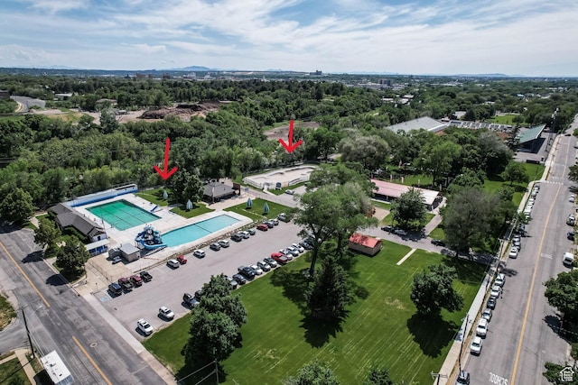 810 Canyon Rd, Ogden, UT 84404 - drone / aerial view of a pool area