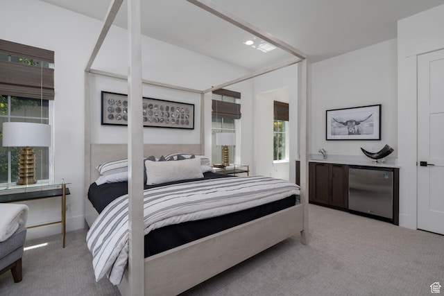 517 N Farm Hill Ln, Midway, UT 84049 - bedroom with fridge and carpet floors