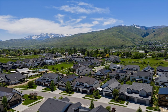 517 N Farm Hill Ln, Midway, UT 84049 - aerial view of residential area with a mountain backdrop