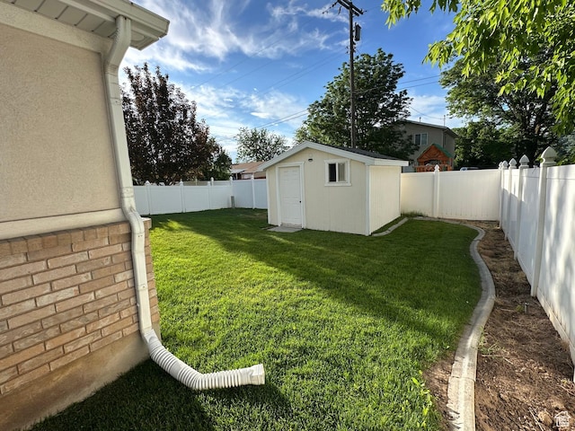 756 W 4375 S, Riverdale, UT 84405 - fenced backyard featuring a storage unit