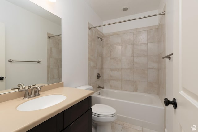 2188 E Tuscany Creek Way S, Draper, UT 84020 - full bath with toilet, vanity, bathing tub / shower combination, and tile patterned floors