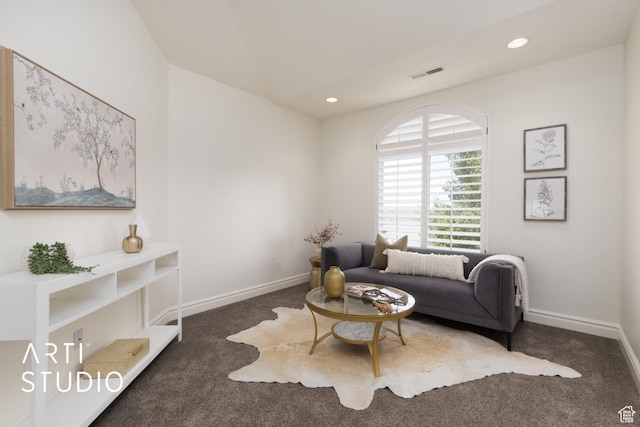 2188 E Tuscany Creek Way S, Draper, UT 84020 - living room with carpet flooring, baseboards, and recessed lighting